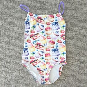 Colorful Dessert Print Leotard Or Swimsuit